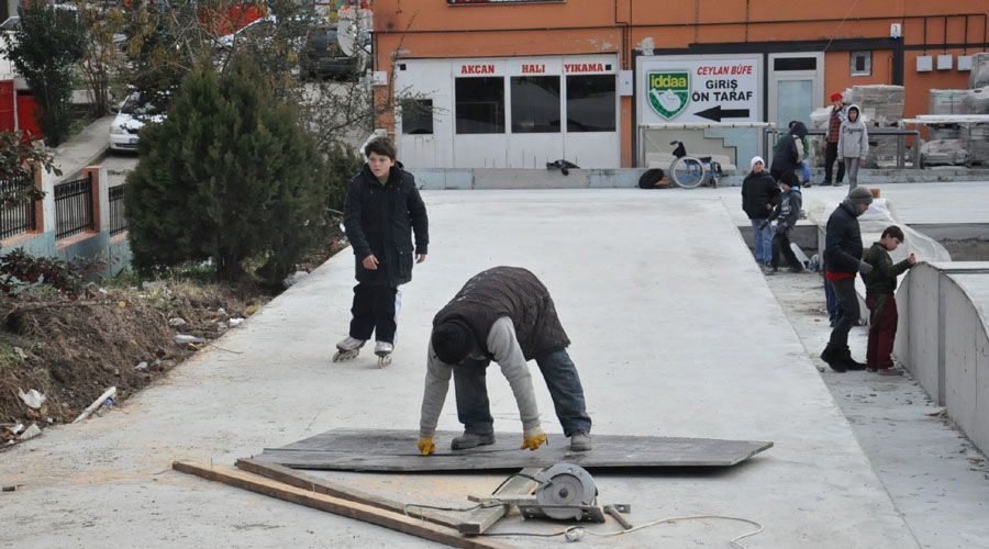 Skatepark’ta güvenlik tedbirleri alınıyor 