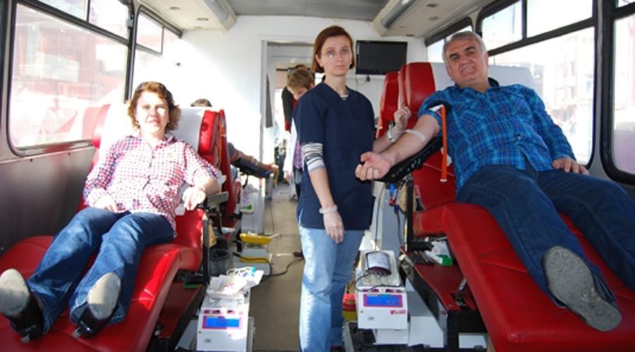  Kan bağışı kampanyasına yoğun ilgi