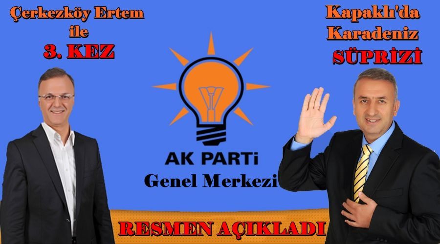 AK Partinin adayı 3.kez Ali Ertem oldu