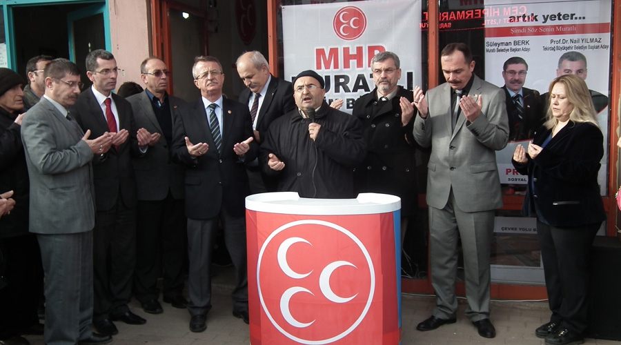  MHP Muratlı Seçim Bürosu törenle açıldı