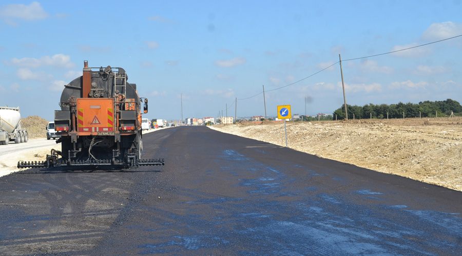 Kapaklı-Saray yolunda asfalt çalışmaları başladı