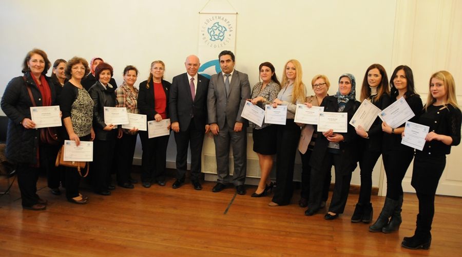 Kadın girişimcilere sertifikaları törenle verildi