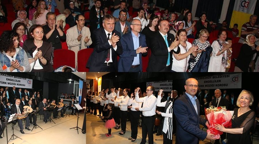Engelliler Türk Müziği Korosu ayakta alkışlandı