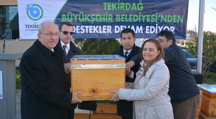56 aileye 376 arı kovanı dağıtıldı