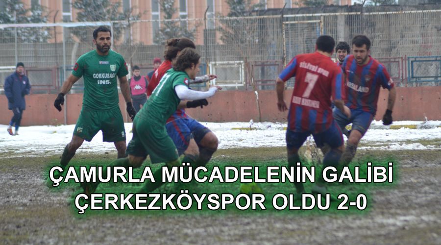 Çamurla mücadelenin galibi Çerkezköyspor oldu 2-0 
