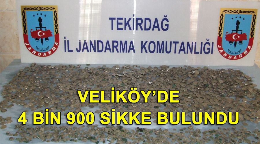 Veliköy’de 4 bin 900 sikke bulundu 