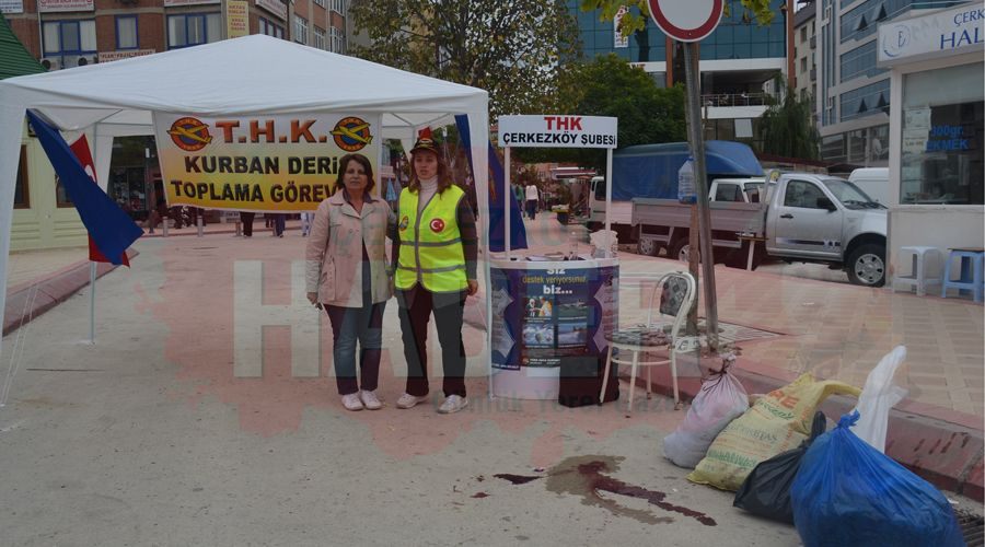 THK Çerkezköy Şubesi bin 215 deri topladı