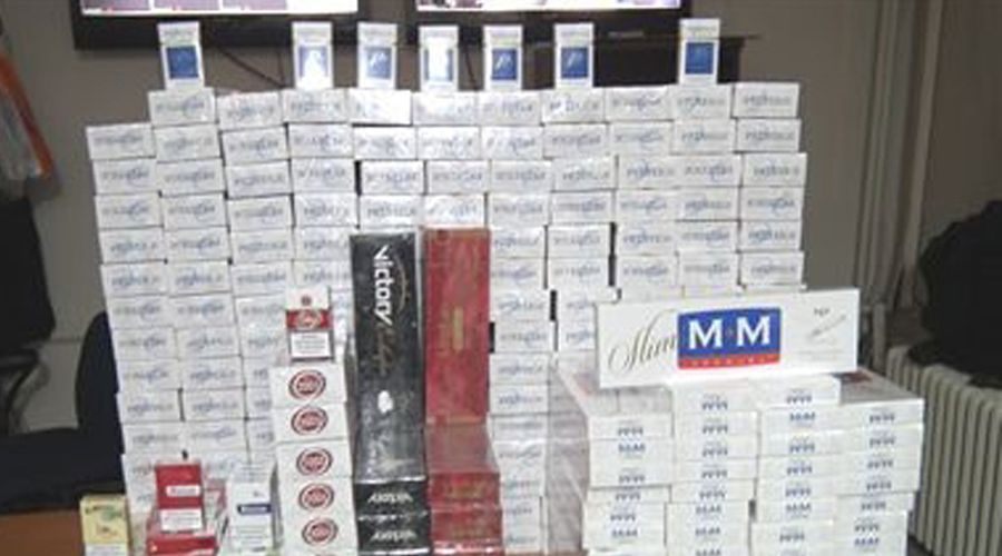 Bin paket kaçak sigara ele geçirildi 