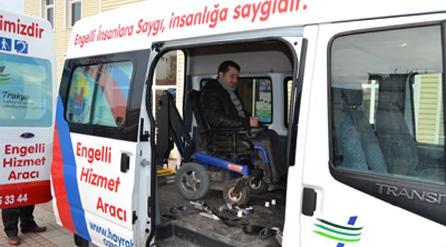 Engelliler için özel taksi 